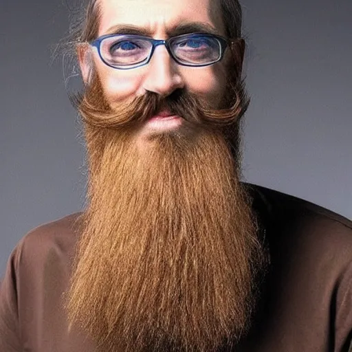 Image similar to man with the longest beard in the universe