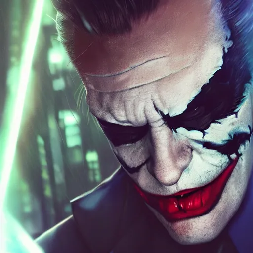 joker flash portrait, close up, futuristic sci-fi, | Stable Diffusion ...