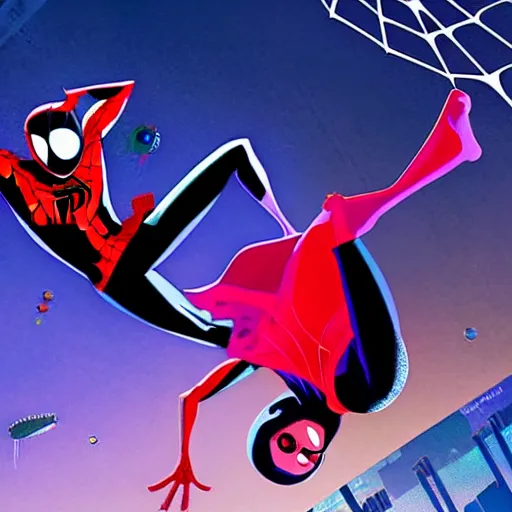 Prompt: into the spider verse