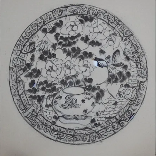 Prompt: chinese gong bi style drawing,butterfly,flowers