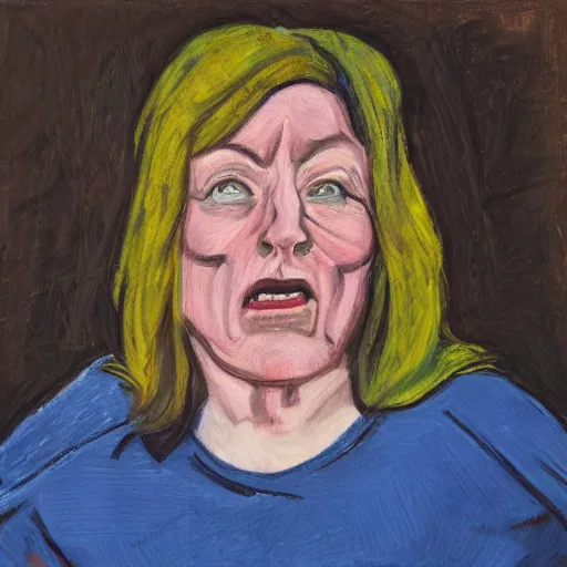 Prompt: Portrait of the most ugly woman ever