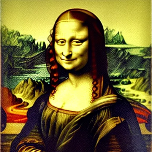 Prompt: mona lisa, by vincent willem van gogh, - h 7 6 8