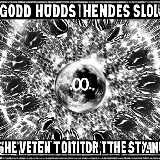 Image similar to God holds the multiverse