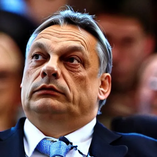 Image similar to viktor orban in a diaper