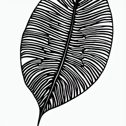 Image similar to thin lines, tattoo stencil of a monstera deliciosa leaf, intricate lines, elegant