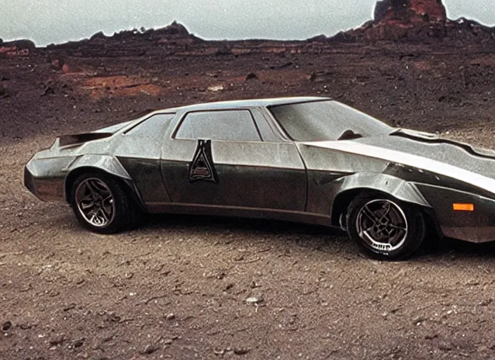Prompt: Pursuit Special from the 1979 science fiction film Mad Max