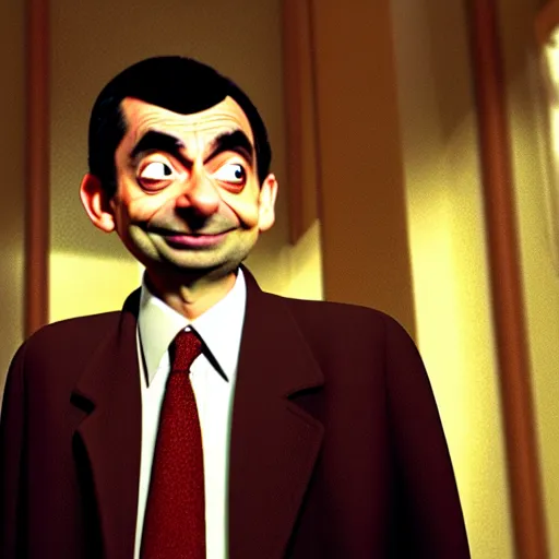 Prompt: mr. bean as it. movie still. cinematic lighting.