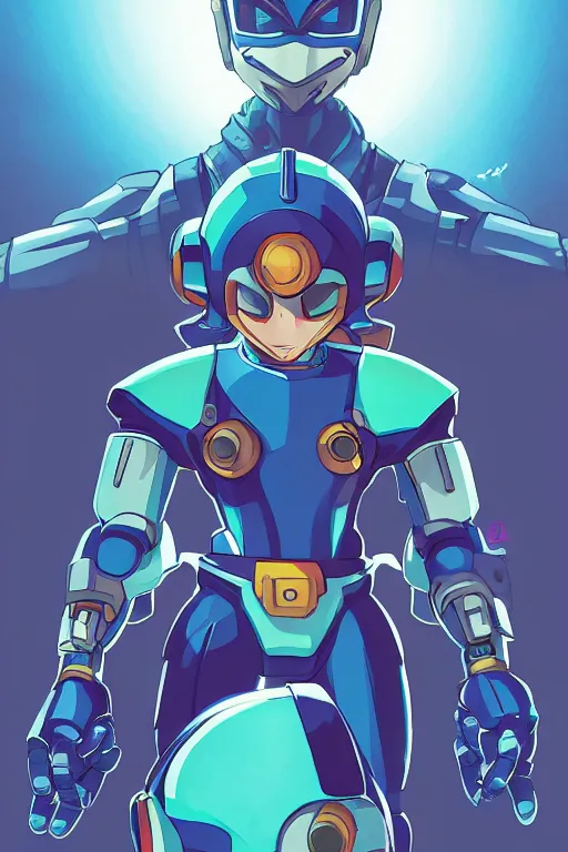 Image similar to robot ninja mask helmet megaman x zero rockman 2 0 2 2 switch game boss legacy collection fanart artsation, art gta 5 comics, behance hd by jesper ejsing, by rhads, makoto shinkai and lois van baarle, ilya kuvshinov, rossdraws global illumination ray tracing