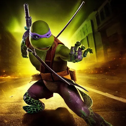 prompthunt: Super realistic image of the Teenage Mutant Ninja