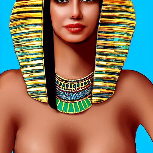 Image similar to Photo of Egyptian Hot Queen Sweating, potrait, Beautiful