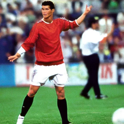 Prompt: movie still of cristiano ronaldo as knish in rounders (1998),