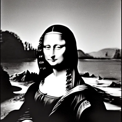 Image similar to a beautiful professional photograph by herb ritts and ellen von unwerth for vogue magazine of mona lisa looking at the camera in a flirtatious way, zeiss 5 0 mm f 1. 8 lens