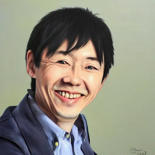 Prompt: Shinya Arino, painting by Michelangelo