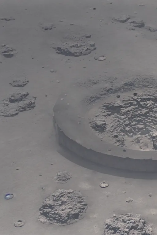 Image similar to industrial research lab brutalist design in a crater in the middle of the desert of Mars planet at strong night dust storm full of debris while group of astronauts run, concept art by yoshitaka amano and H.R. Giger, intricate detail, 8k, featured art