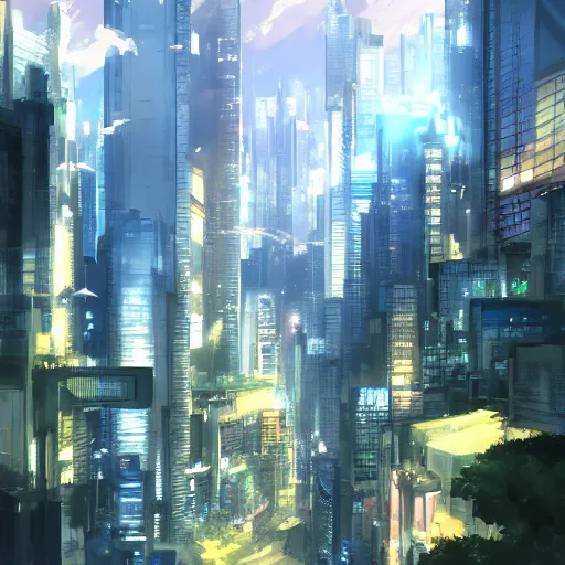 Image similar to makati city 1 0 0 0 years in the future, painting by makoto shinkai, featured on pixiv, deviantart hd