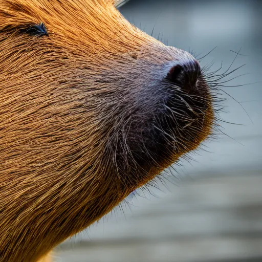 Image similar to photo of capybara eating a gpu, highly detailed, high quality, hd, 4 k, 8 k, canon 3 0 0 mm, professional photographer, 4 0 mp, lifelike, top - rated, award winning, realistic, sharp, no blur, edited, corrected, trending