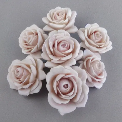 Image similar to marble carving, rose in progressive states of bloom, photorealistic, detailed, rose buds, budding roses, full bloom, partial bloom, decorative ornament design