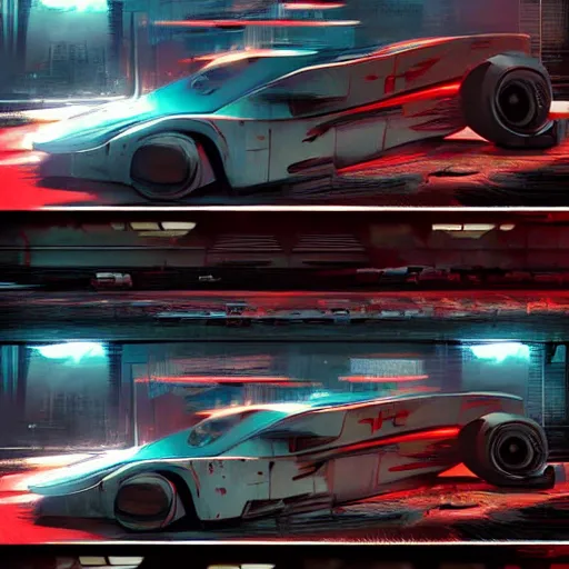 Image similar to concept art of vehicles from the movie akira inspired by liam wong, high octane render, trending on cgsociety, displacement mapped!, masterpiece!!