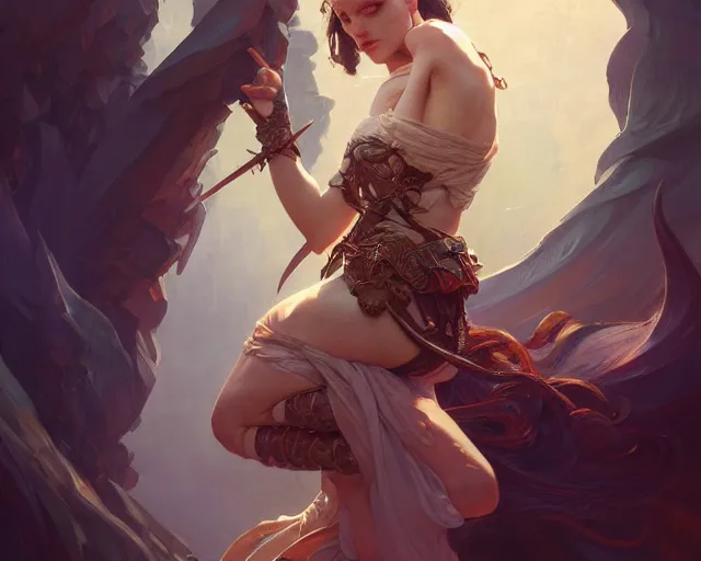 Image similar to photography of intense drama, deep focus, d & d, fantasy, intricate, elegant, highly detailed, digital painting, artstation, concept art, matte, sharp focus, illustration, hearthstone, art by artgerm and greg rutkowski and alphonse mucha