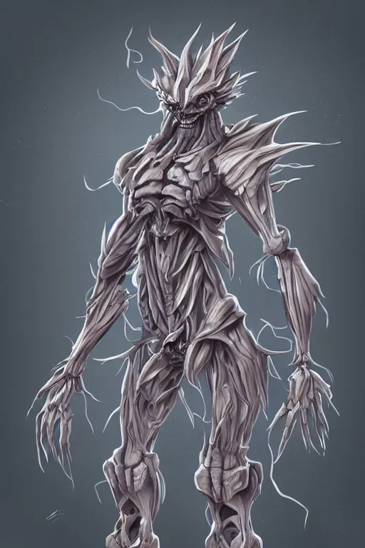 Image similar to a humanoid figure vacuum monster, highly detailed, digital art, sharp focus, trending on art station, anime art style