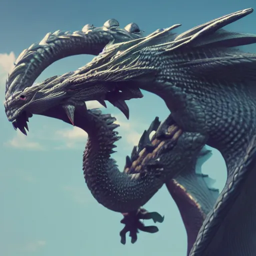 Prompt: a beautiful render of a majestic dragon, zbrush, 8 k, octane, b 3 d