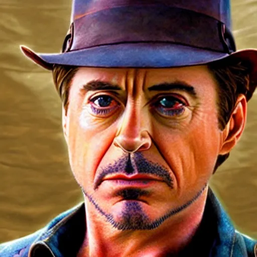 Image similar to robert downey jr as indiana jones