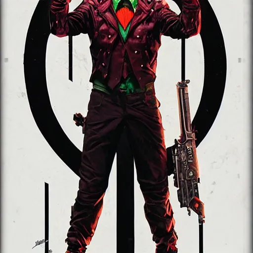 Image similar to joker as the doom slayer, pixar style, by tristan eaton stanley artgerm and tom bagshaw.