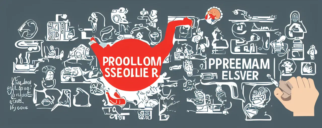 Prompt: problem solver illustration