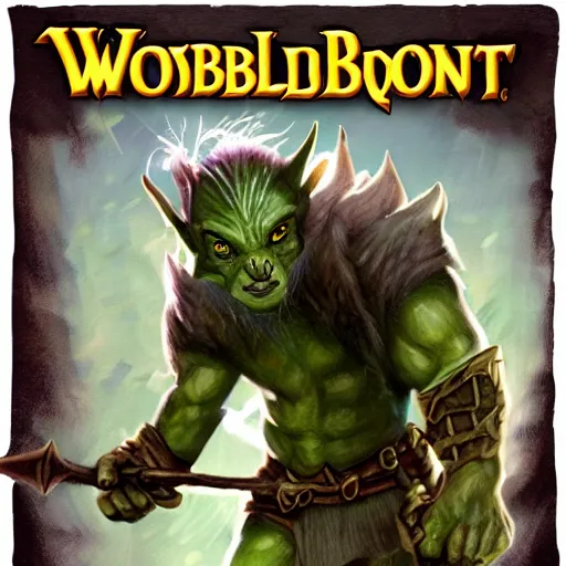 Prompt: goblin tolkien dnd fantasy warcraft