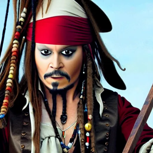 Image similar to mike myers as captain jack sparrow