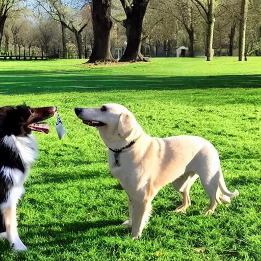 Prompt: doggos mating in the park, eating poo, cute