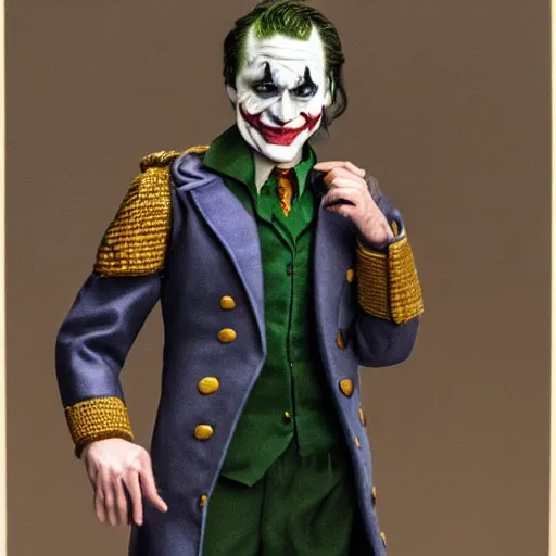 Prompt: professional portrait of the joker wearing a imperial roman soldier uniform, 8 k, very detailed, very intricate,