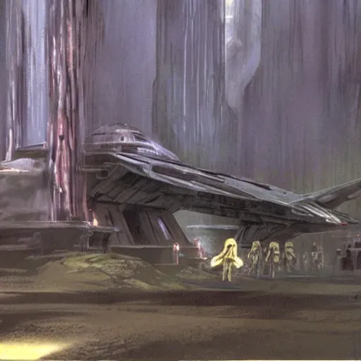 Image similar to concept art, star wars return of the jedi sequel