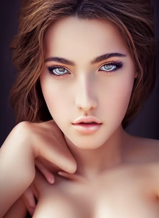 Image similar to a gorgeous greek female photo, professionally retouched, soft lighting, realistic, smooth face, full body shot, torso, dress, perfect eyes, sharp focus on eyes, 8 k, high definition, insanely detailed, intricate, elegant, artgerm and jason chan and mark litvokin