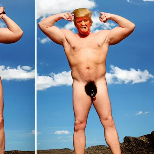 Image similar to donald trump thirst trap photo shoot