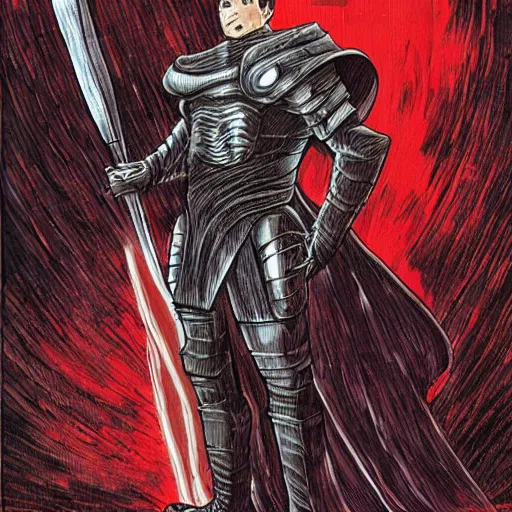 Image similar to elon musk as guts from berserk