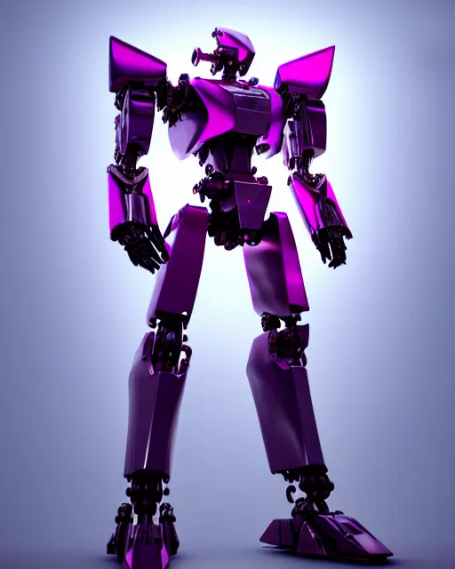 Image similar to hyperrealistic 3d render mecha iridescent pink concept art vray ute osterwald de chirico sharp cinematic very moody light 8k low angle shallow depth of field