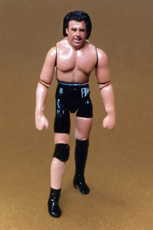 Prompt: mark mcgowan as a 1 9 8 0 s wrestling action figure