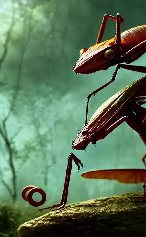 Image similar to exquisite imaginative creature poster art, like a bug, like a mantis, movie art, by lucusfilm, weta studio, 8 k, denoised