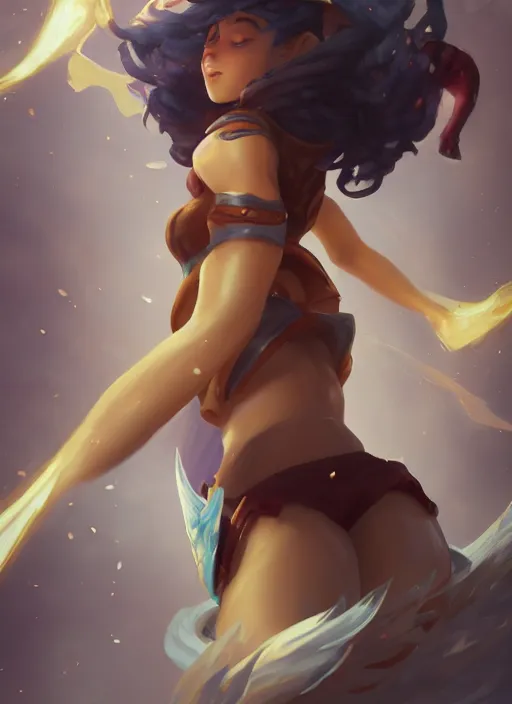 Prompt: taliyah, from league of legends, au naturel, pawg, ziran luoti, hyper detailed, digital art, trending in artstation, cinematic lighting, studio quality smooth render, unreal engine 5 rendered, octane rendered, art style by klimt and nixeu and ian sprigger and wlop and krenz cushart