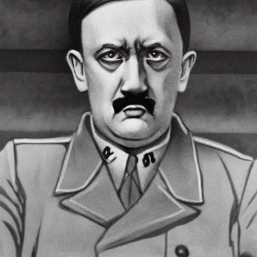 Image similar to hitler, anime art style