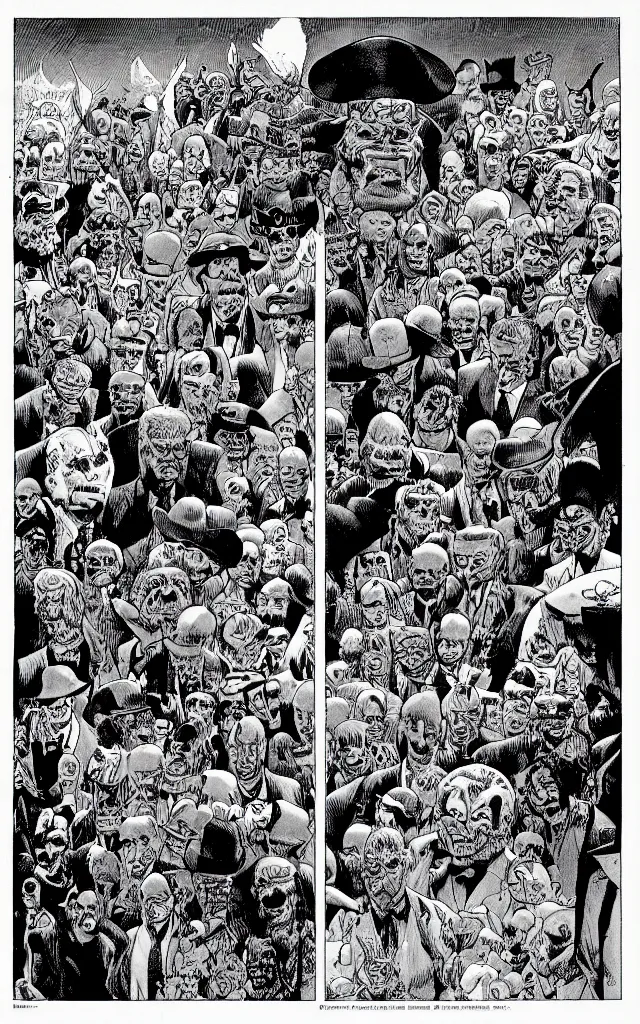 Image similar to the demonology of modern politics, by jean giraud