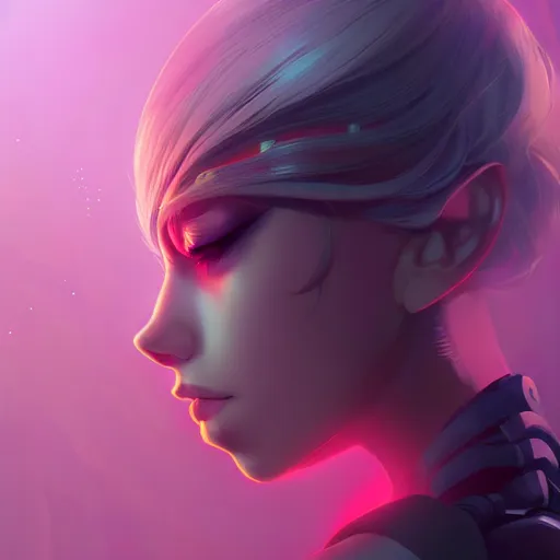 Image similar to portrait of a beautiful cybernetic woman, art by lois van baarle and ross tran and sam yang and ilya kuvshinov and guweiz, digital art, high detail, sharp focus, unreal engine 5, trending on artstation, deviantart, pinterest, 4 k uhd image