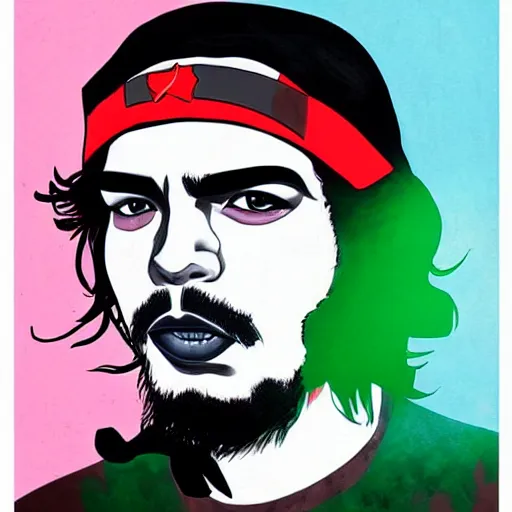 Image similar to che guevara by harumi hironaka, illustration