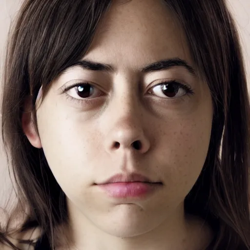 Image similar to a masterpiece portrait photo of a beautiful young woman who looks like a japanese aubrey plaza