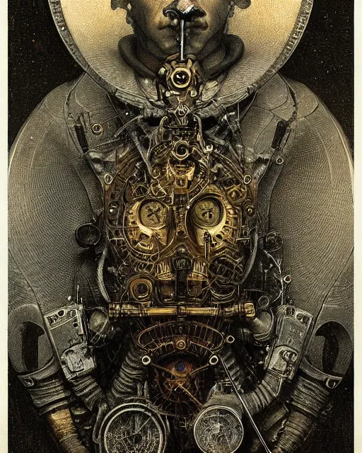 Prompt: epic portrait of victorian man scientist, steampunk, highly detailed, intricate details, symmetry, golden ratio, hyperrealistic, photorealistic, by rutkowski and beksinski