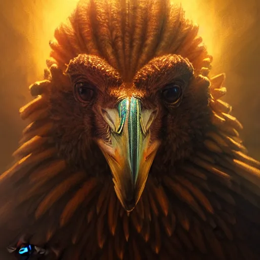 Image similar to Majestic gracious Horus portrait, atmospheric lighting, painted, intricate, volumetric lighting, beautiful, rich deep colours masterpiece, golden hour, sharp focus, ultra detailed, by Leesha Hannigan, Ross Tran, Thierry Doizon, Kai Carpenter, Ignacio Fernández Ríos