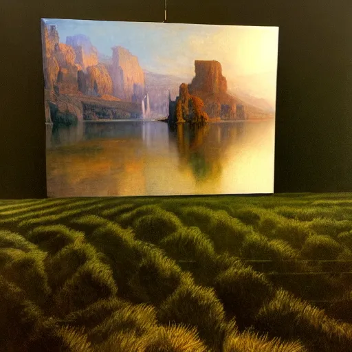 Image similar to hyperrealistic detailed artwork by jmw turner, caspar david friedrich, jean pierre ugarte, albert bierstadt, karl heilmayer, roger dean, robert adams 8 k hyper real photo imax rectilinear lens