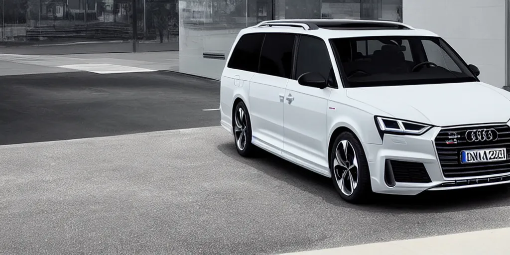 Prompt: “2022 Audi Minivan, ultra realistic, 4K”