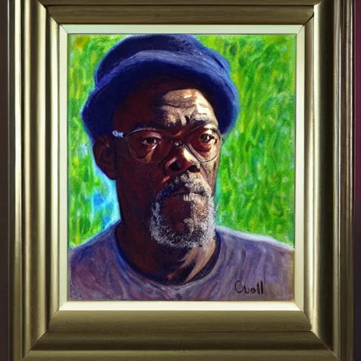 Image similar to samuel l jack portrait by claude monet